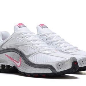 Nike Women's White and Pink Running Sneakers